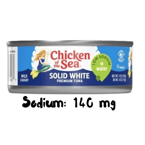 can chicken of the sea solid white low sodium revised